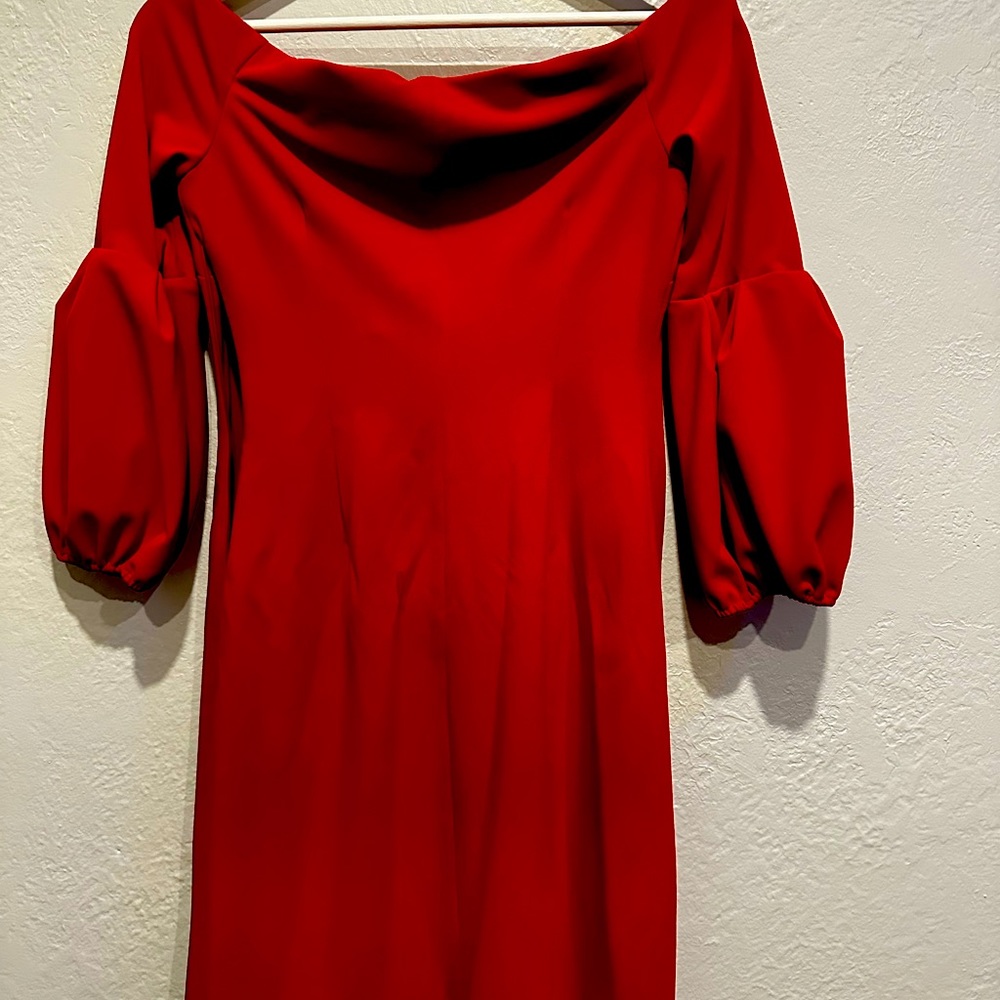 Red Vince Camuto dress